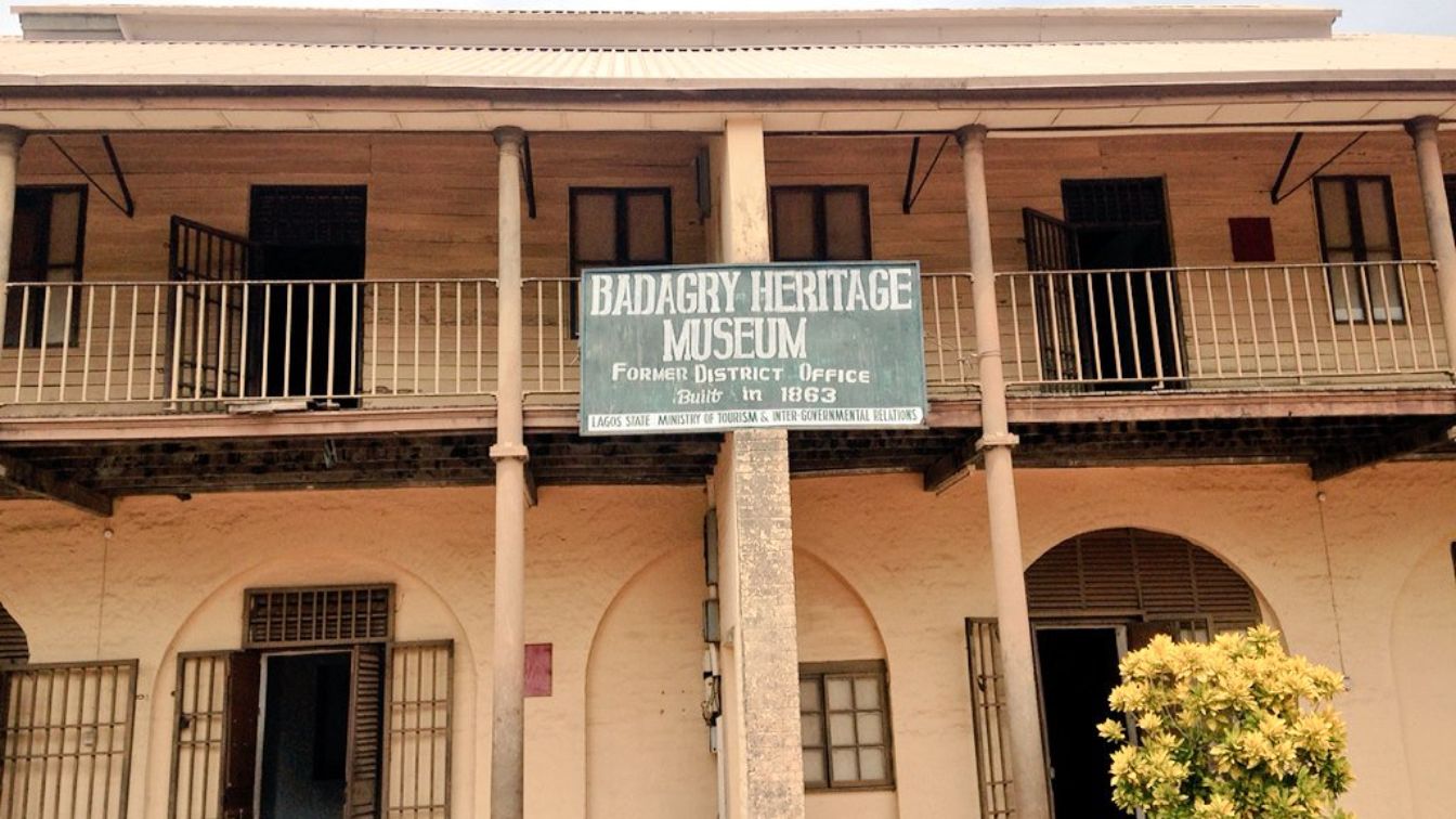 The front view of the Badagry Heritage Museum.