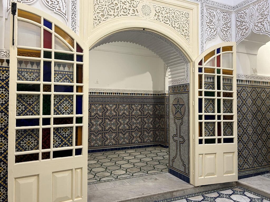 Inide the Dar El Bacha Museum in Marrakech
