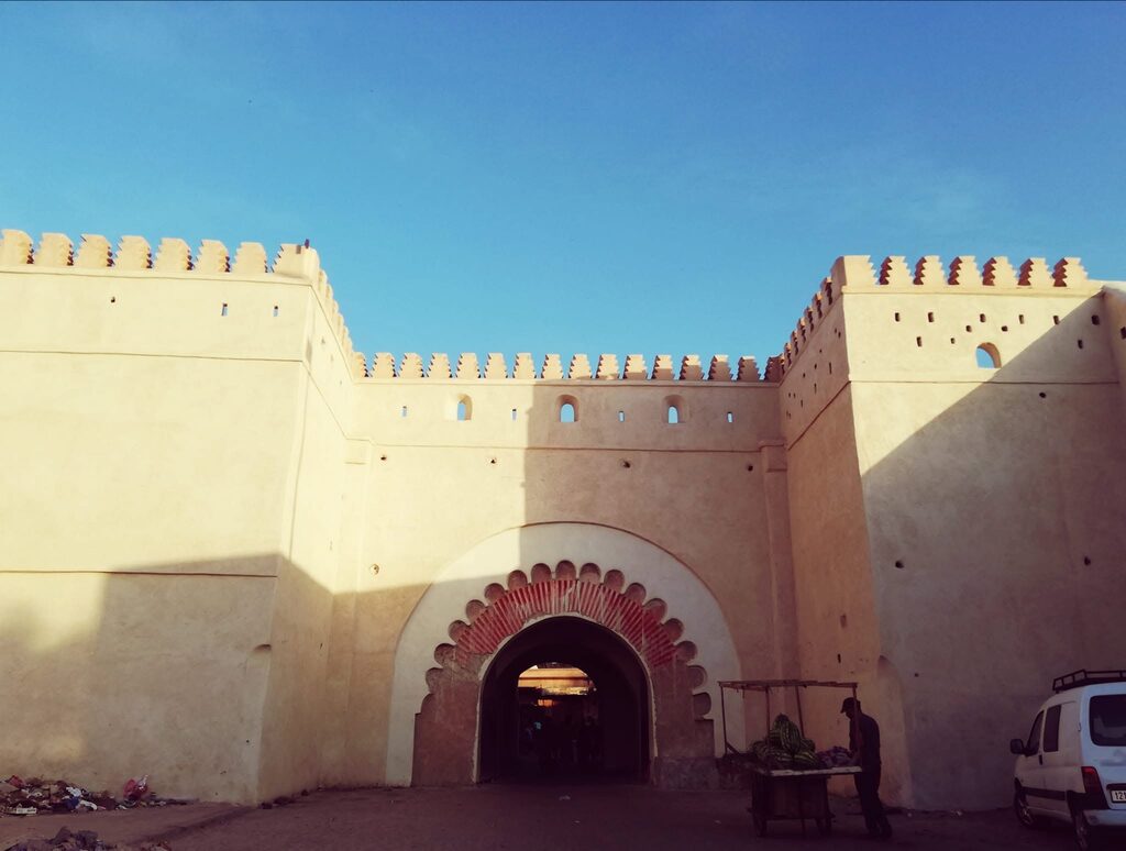 City gate of Bab El Khemis in Marrakech